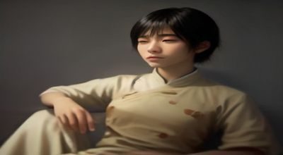 编辑林晓宇在双屏工作站前对比多个18禁游戏平台的分级标准，表情专注，笔记本上密密麻麻记录对比结果